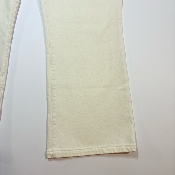 Madewell Mid Rise Kick Out Jeans Ivory Size 32 - Picture 3 of 7
